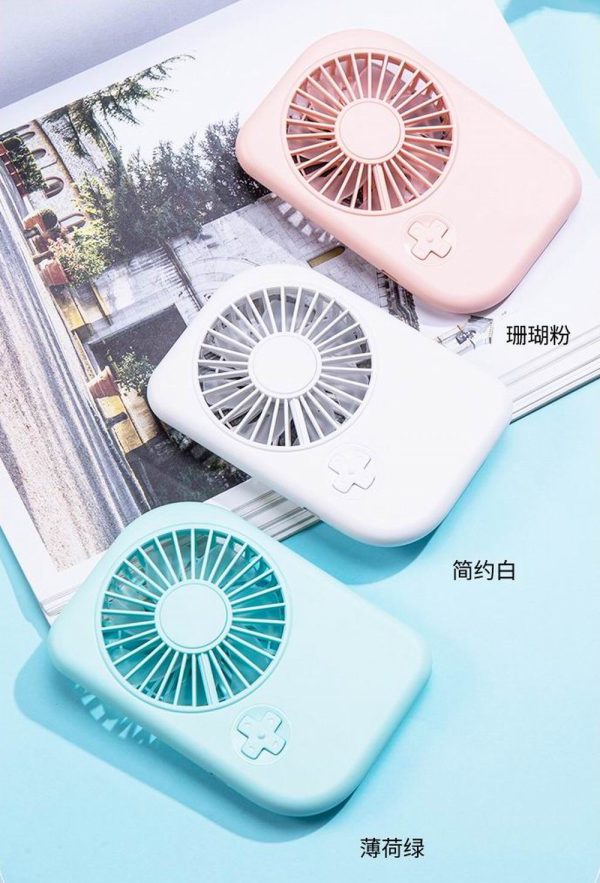 超薄强风低噪音便携式微型户外或办公礼品手持小风扇 新款口袋风扇 USB手持迷你薄款小风扇大风力可充电便携小电扇礼品 - 图片 4
