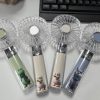 手持风扇 Handheld Fan 透明手持风扇 数字屏幕显示（电池状态和风力） - 图片 2